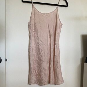 Elegant Pink Slip Dress